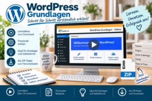 WordPress Grundlagen – Kostenlose Lernvideos (ZIP-Datei)