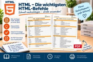 HTML Grundlagen – Kostenloses Lernmaterial (PDF)