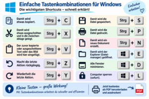 Windows Tastenkombinationen – Kostenloses Lernmaterial (PDF)