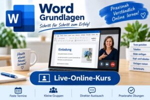 Word Grundlagen – Live-Online-Kurs